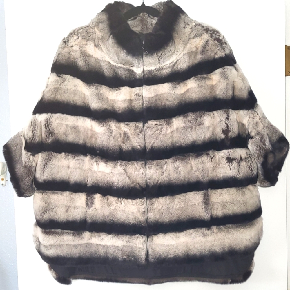 Chinchilla Cap Sleeve Jacket